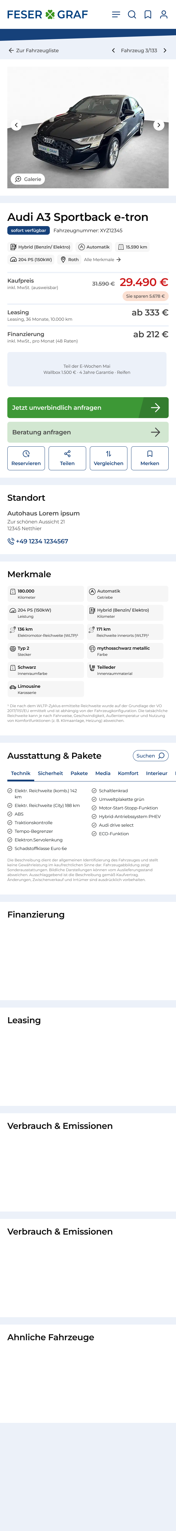 Detailseite Mobile